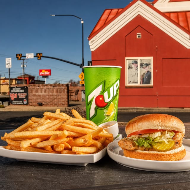 Grilled Chicken Sandwich Meal.